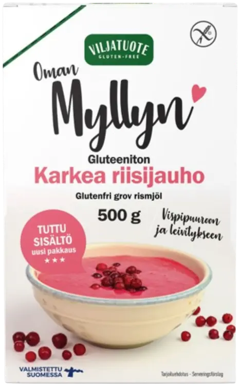 Virtasalmen Viljatuote Gluteeniton Karkea Riisijauho 500g