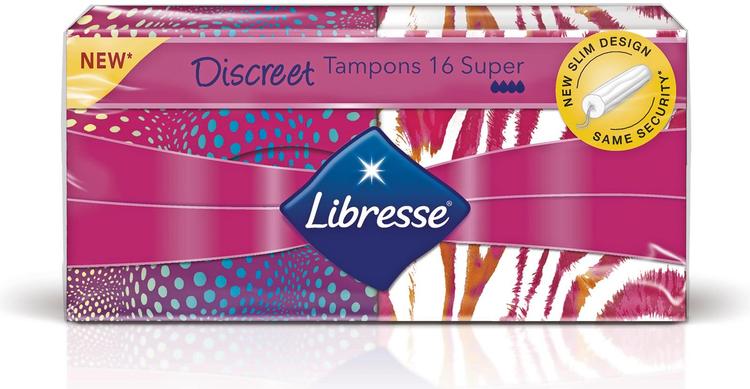 LIBRESSE tamponi Discreet Super 16 kpl