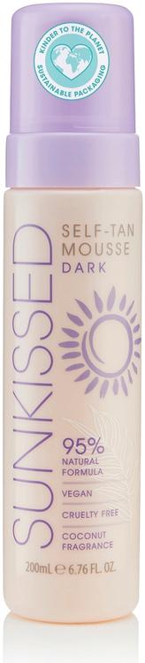 Sunkissed itseruskettava vaahto tumma