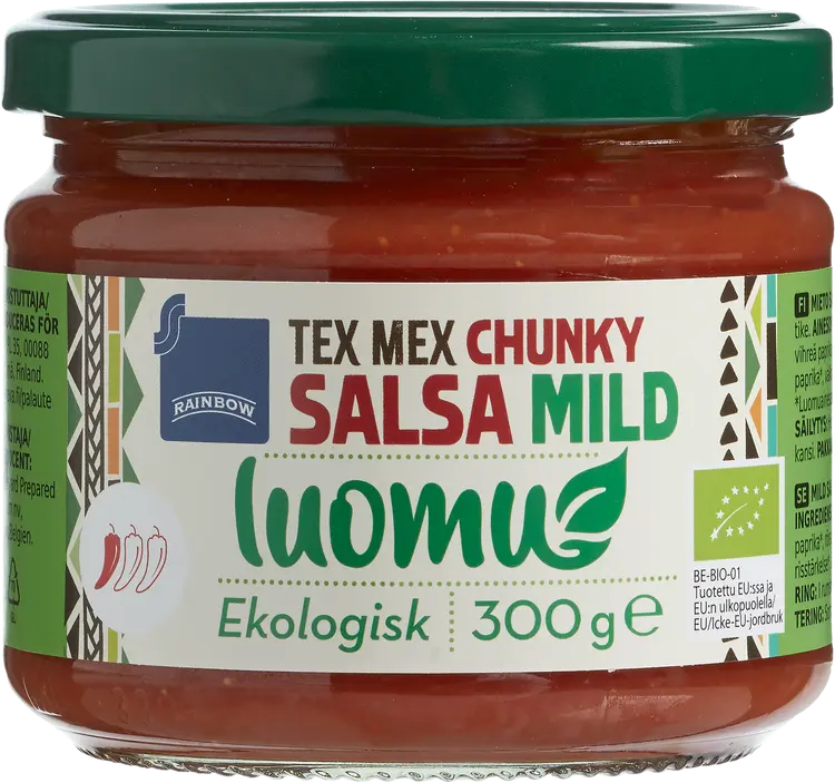 Rainbow 300g chunky salsa mild luomu