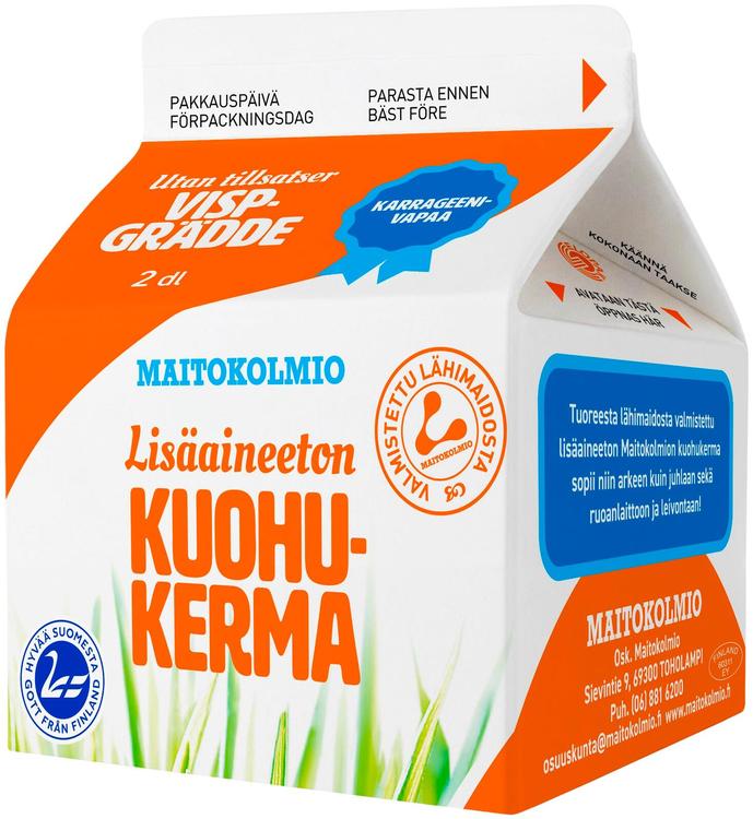 Maitokolmio kuohukerma 2dl