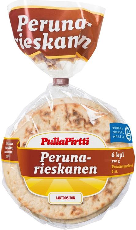 Pulla-Pirtti Perunarieskanen 6/270g laktoositon perunarieska