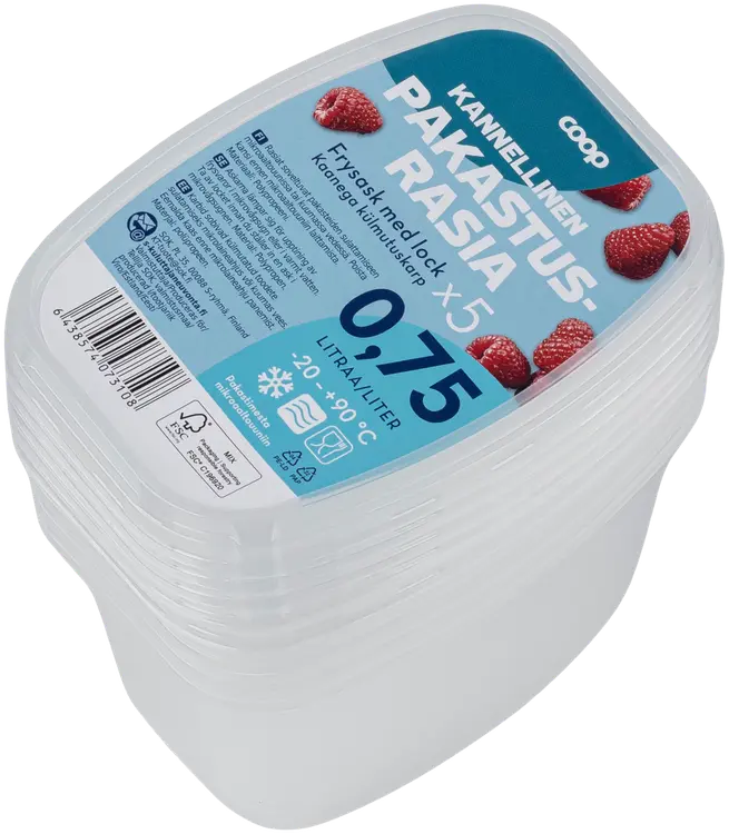 Coop kannellinen pakastusrasia 0,75L 5kpl