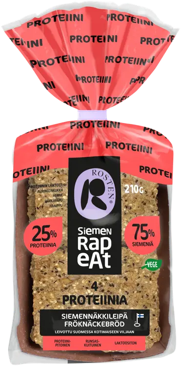 Rosten 4 proteiinia siemennäkkileipä 10kpl 210g