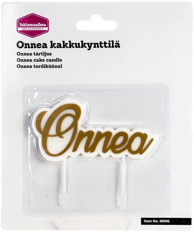 Juhlamaailma Onnea kynttilä