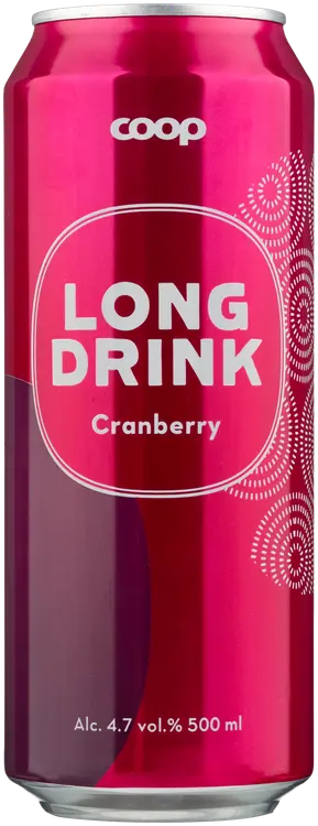 Coop Cranberry long drink 4,7 % 0,5 l tlk