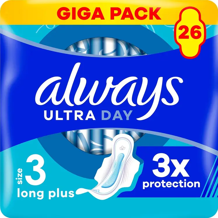 Always 26kpl Ultra Long Plus 3 siivekkeillä terveysside