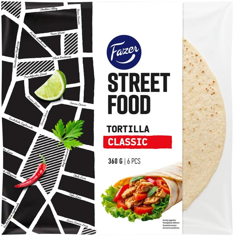 Fazer Street Food Klassikaline tortilla 6 tk 360g