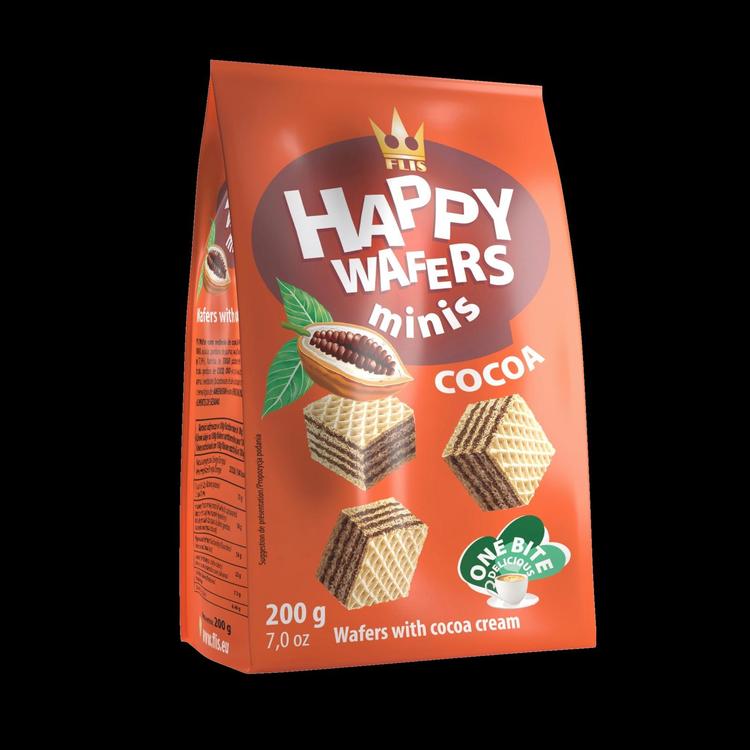 Happy wafers minis kaakao 200g