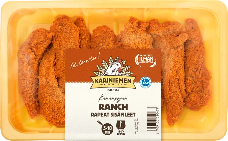Kariniemen Kananpojan Rapeat sisäfileet Ranch 400 g