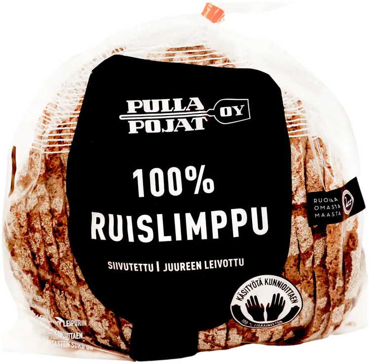 100% ruislimppu viipaleina