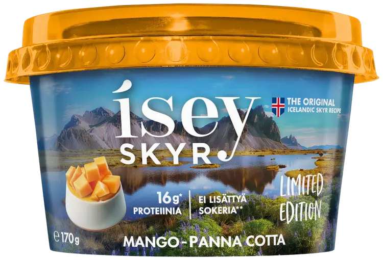 Isey Skyr Mango-panna cotta maitovalmiste 170g Limited Edition