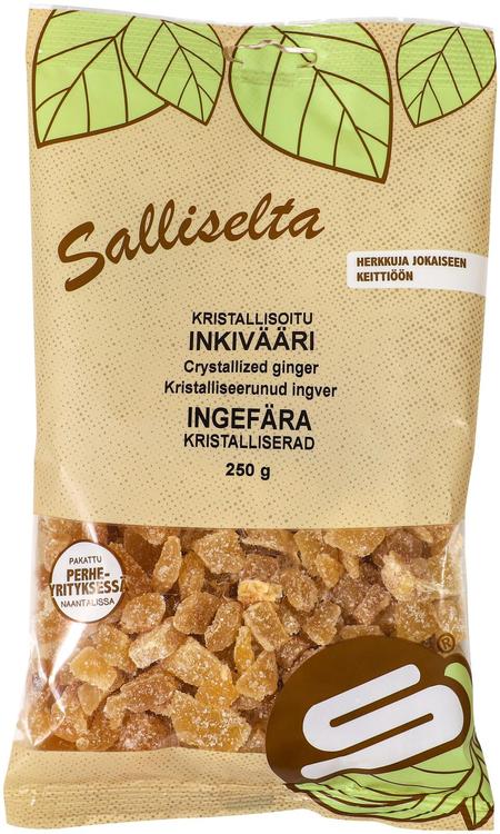 Salliselta Kristallisoitu inkivääri 250g