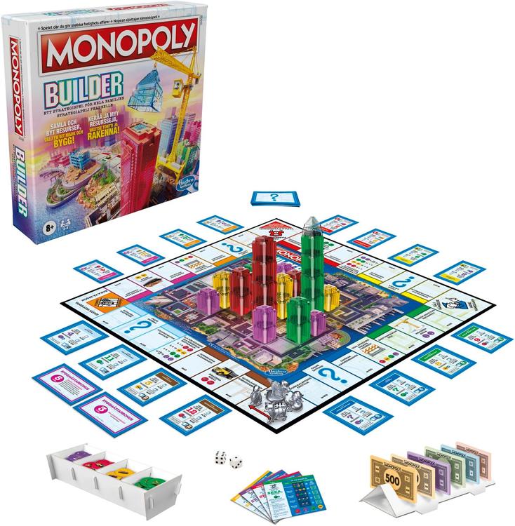 Monopoly Builder lautapeli SE/FI
