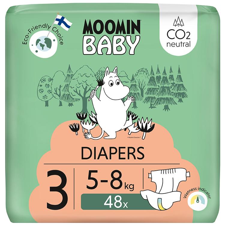 Moomin Baby Diapers teippivaippa 3 - 48 kpl 5-8 kg