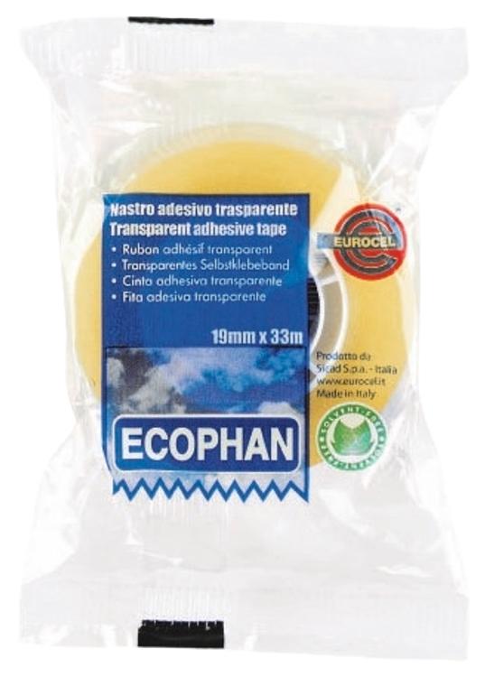 Läbipaistev teip euro ecophan19mm*33m, 8