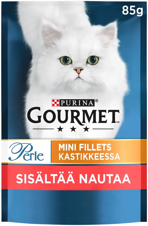 Gourmet 85g Perle Nautaa Mini Filets kastikkeessa kissanruoka
