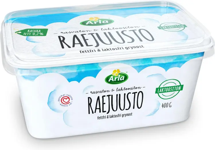 Arla 400 g  laktoositon rasvaton raejuusto