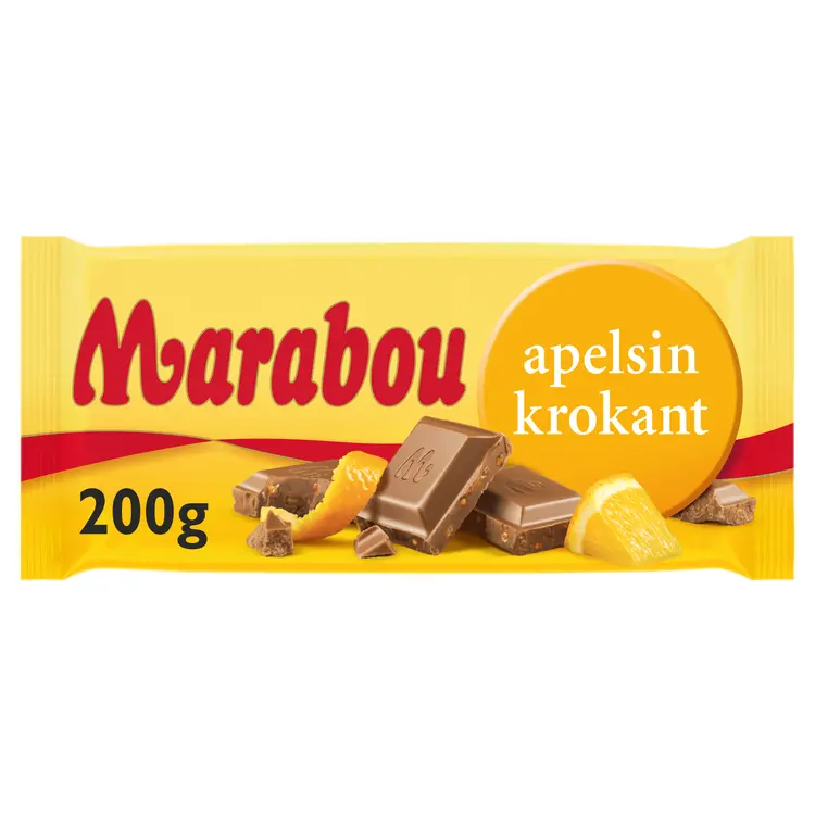 Marabou Apelsinkrokant Suklaalevy 200g