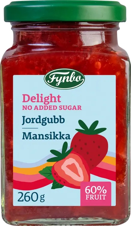 Fynbo Delight mansikkahillo - vähemmän sokeria 260g