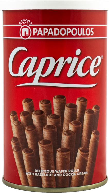 Caprice 115g kierrevohveli hasselpähkinä- ja kaakaotäytteellä