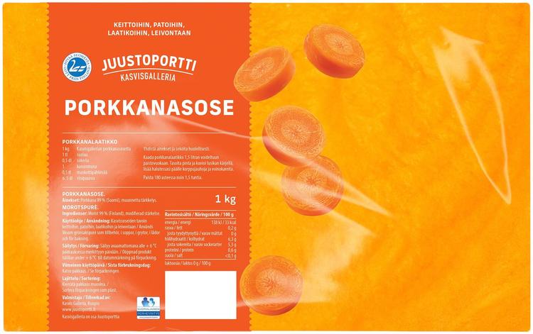 Juustoportti Kasvisgalleria Porkkanasose 1 kg
