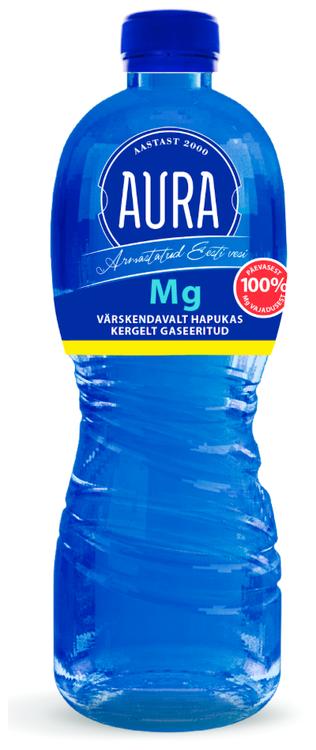 Aura gaseeritud Mg vesi 750ml