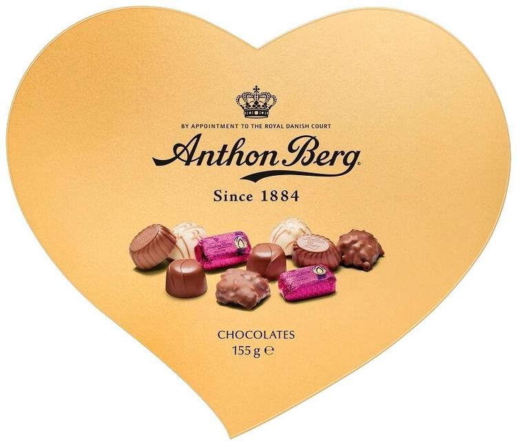 Anthon Berg Kultainen sydänrasia suklaakonvehtilajitelma 155g