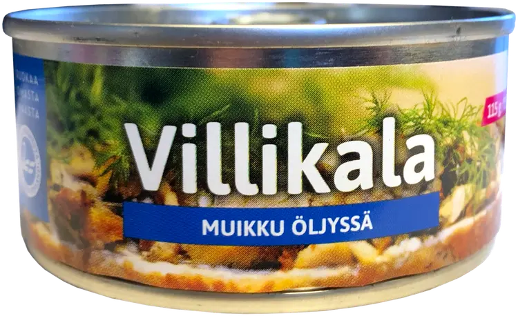 Pielisen kalajaloste Oy Villikala öljyssä 150 g/115 g