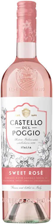 Castello del Poggio Sweet Rosé 7 til-% IGT 75cl plo roseeviini
