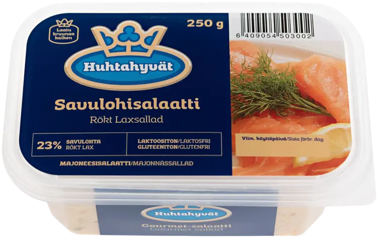 Huhtahyvät Gourmet Savulohisalaatti 250g