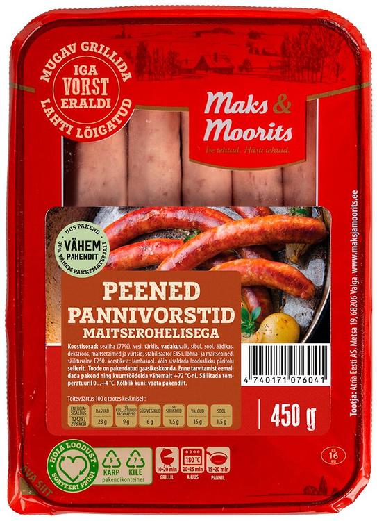 Peened pannivorstid maitserohelisega, 450 g