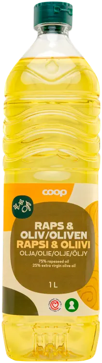 Coop rapsi-oliiviöljyseos 1 l
