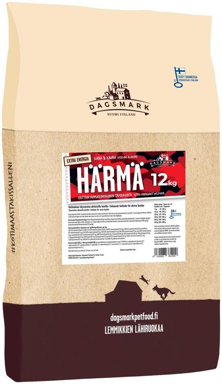 Dagsmark HÄRMÄ 12 kg extra energiaruoka koirille
