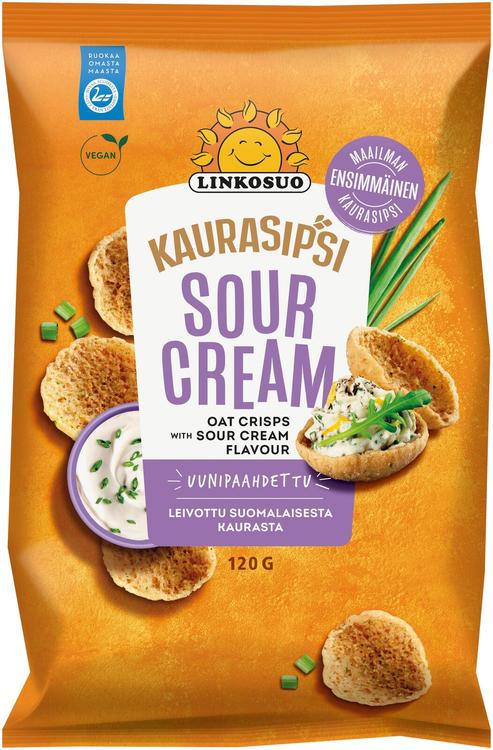 Linkosuo Kaurasipsi 120g Sour Cream