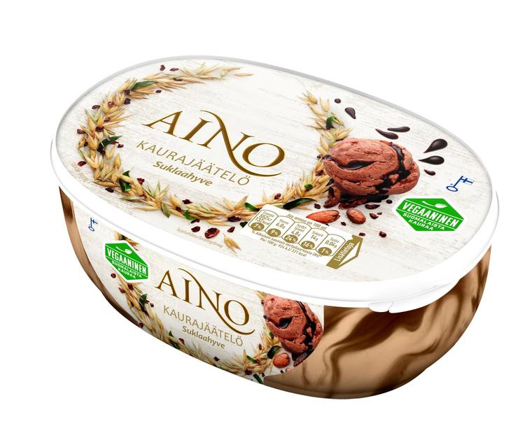 Aino vegaaninen kaurajäätelö Suklaahyve 508g/850ml