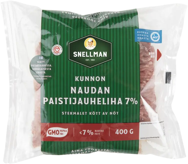 Snellman Kunnon naudan paistijauheliha 7% 400g