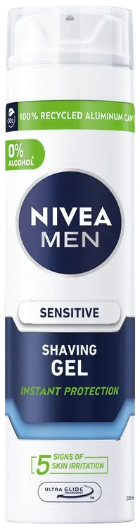 NIVEA MEN 200ml Sensitive Shaving Gel -parranajogeeli