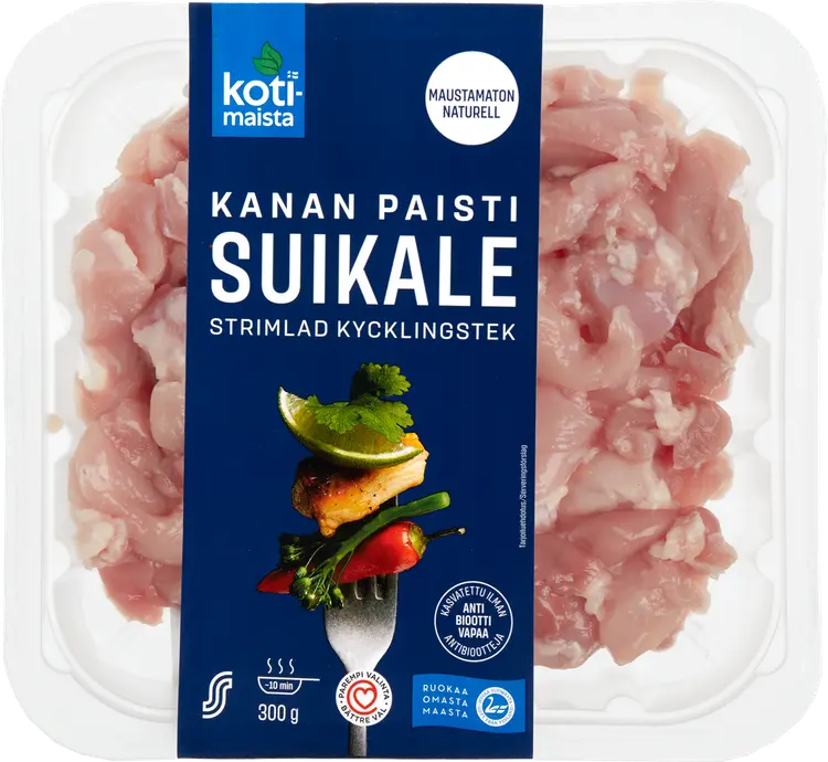 Kotimaista Kanan paistisuikale maustamaton 300g