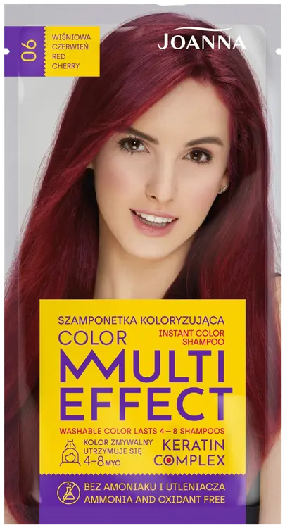 Joanna Multi Effect shampoo Cherry Red 06