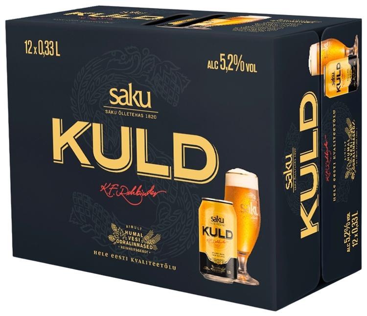 Saku Kuld õlu 12x330ml kohver