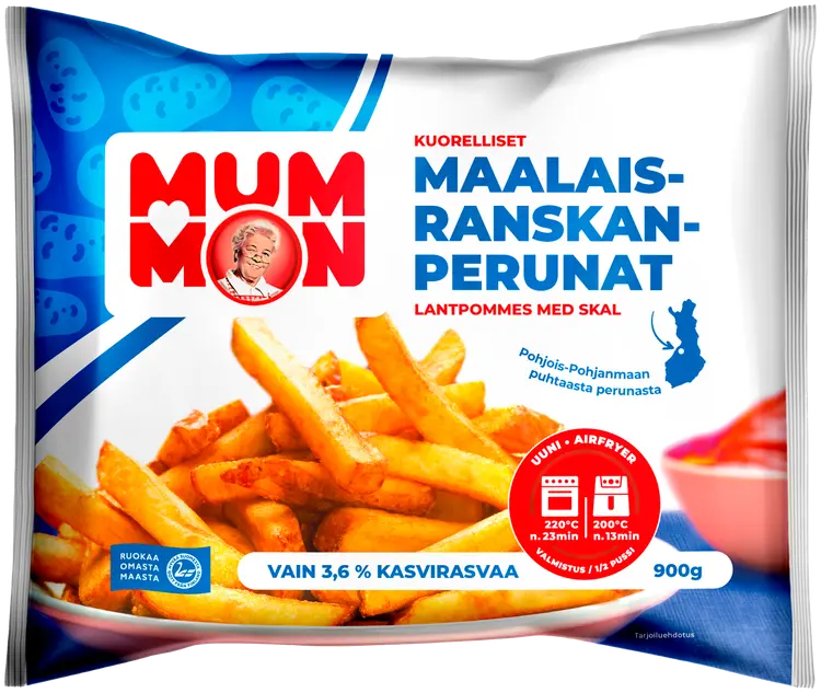 Mummon 900 g kuorelliset Maalaisranskanperunat, pakaste