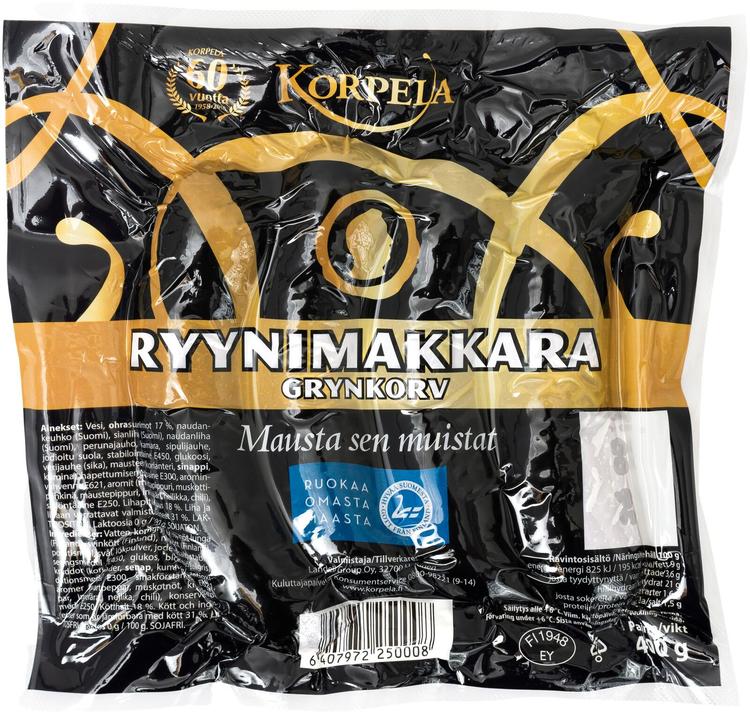 Korpela Palviryynimakkara 400g