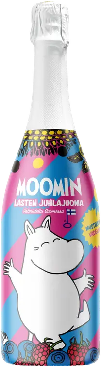 MOOMIN mustikka-vadelma 75cl plo kupliva juhlajuoma