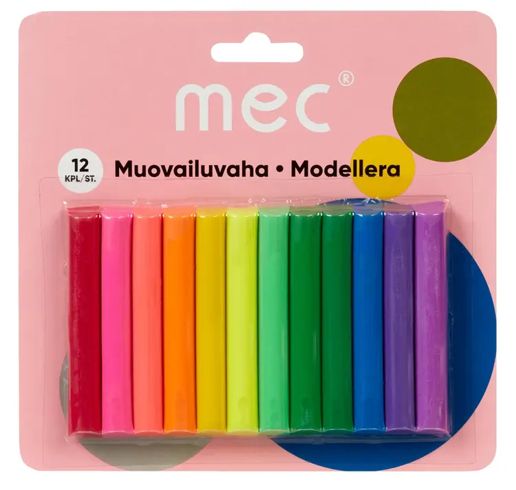 M.E.C muovailuvaha 200g värilajitelma