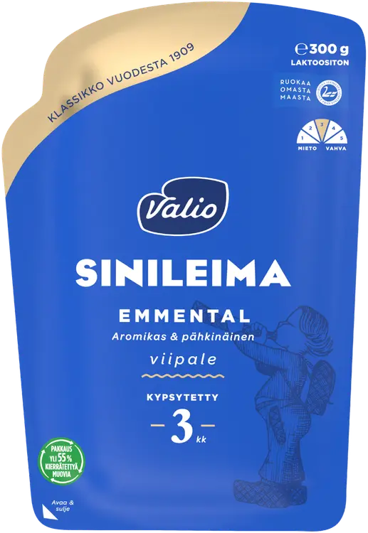 Valio Emmental sinileima e300 g viipale