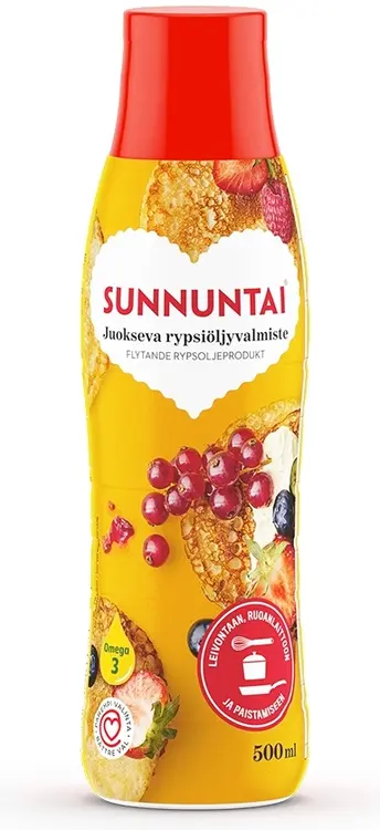 Sunnuntai Juokseva rypsiöljyvalmiste 500 ml