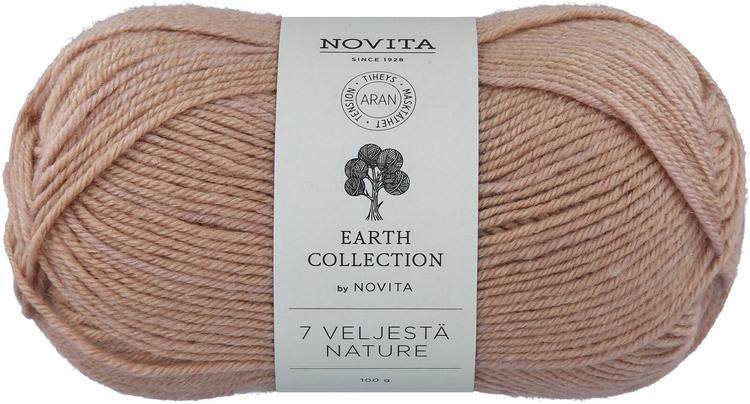 Novita lanka 7 Veljestä Nature 100g Päiväuni 502