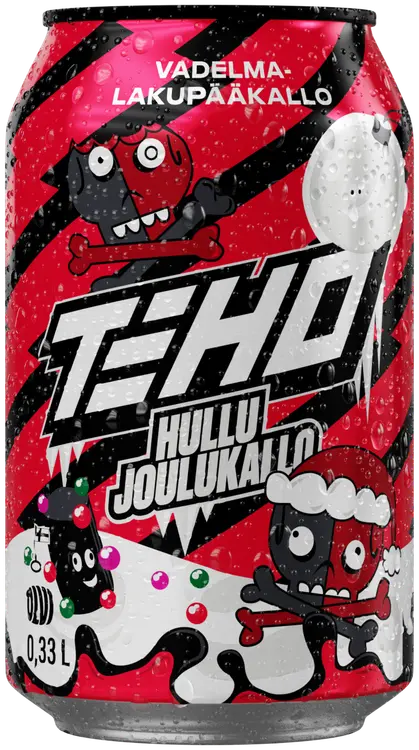 TEHO Hullu Joulukallo energiajuoma 0,33 l tlk