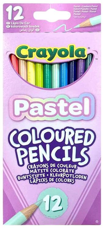 Pastelsed värvipliiatsid 12tk